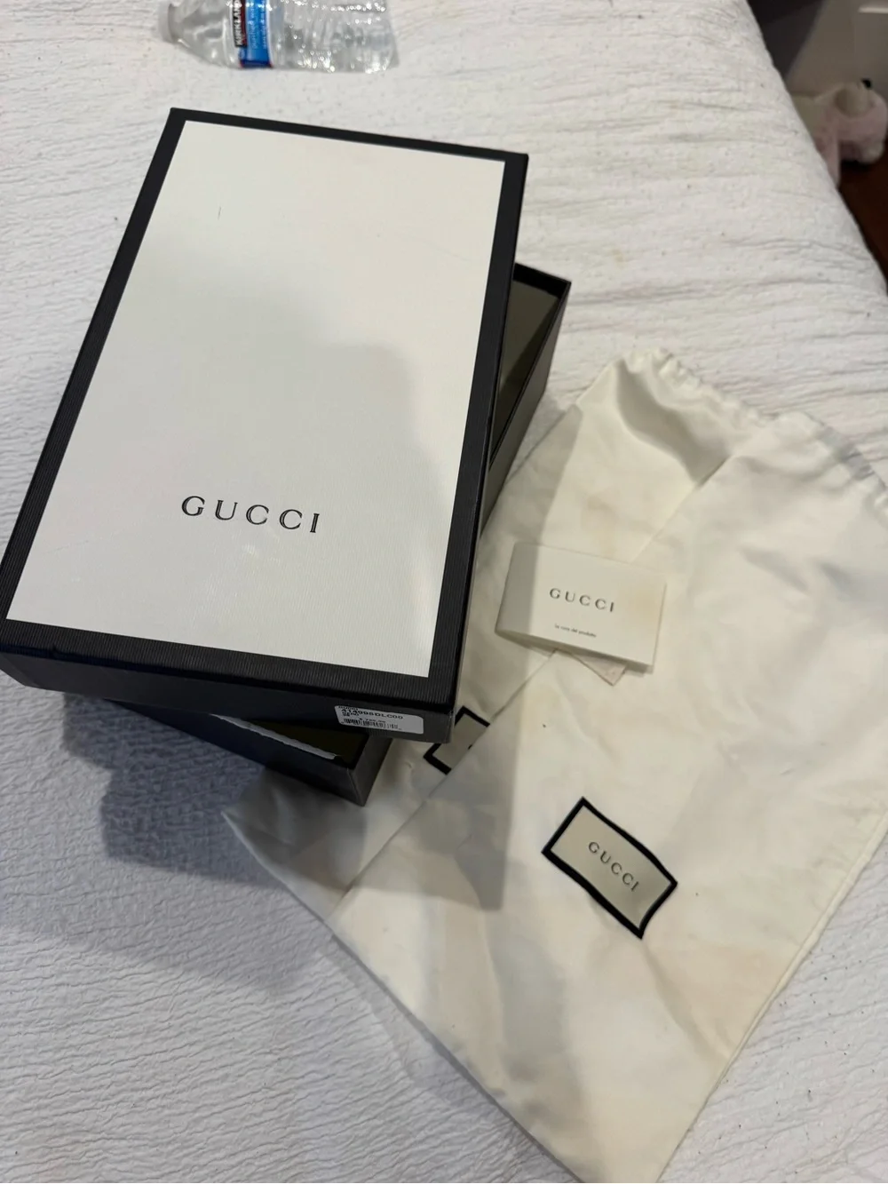 Gucci black leather